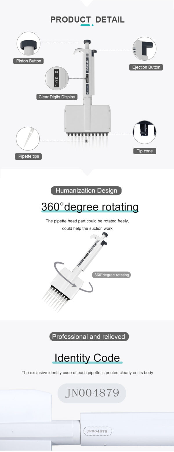 8 CHANNEL  PIPETTE ( 0.5 - 10ul )