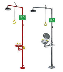 EMERGENCY SHOWER WITH EYEWASH