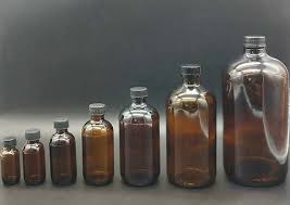 BOSTON ROUND BOTTLE, AMBER