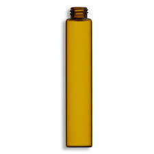 DRAM VIAL ( AMBER GLASS WITH SCREW CAP )