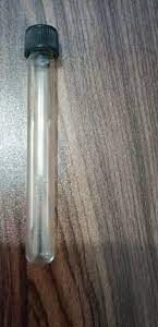 CULTURE TUBE WITH BLACK SCREW CAP BORO 3.3 GLASS