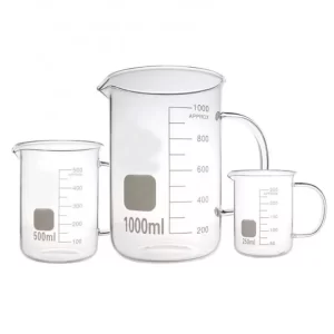 BEAKER WITH HANDLE BOROSILICATE  GLASS