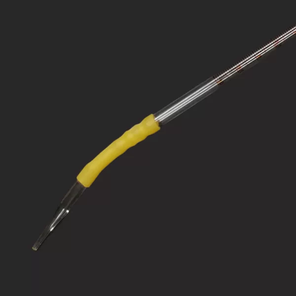BURETTE WITH RUBBER TUBING CONNECTION,GLASS BEAD AND GLASS TIP ( ALKALINE BASE )
