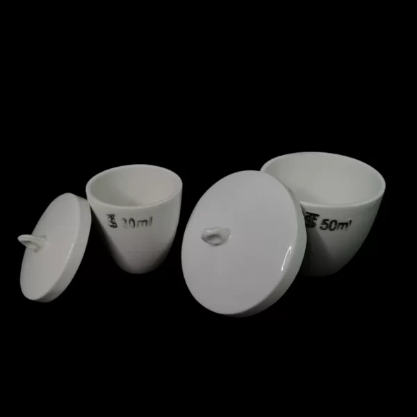 CRUCIBLE , PORCELAIN MEDIUM WALL WITH LID - Image 2