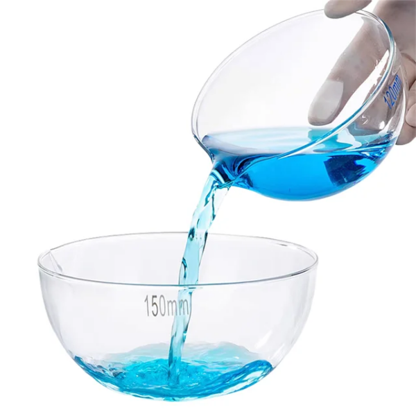 EVAPORATING DISH FLAT BASE, BOROSILICATE GLASS