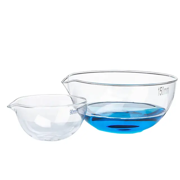 EVAPORATING DISH FLAT BASE, BOROSILICATE GLASS