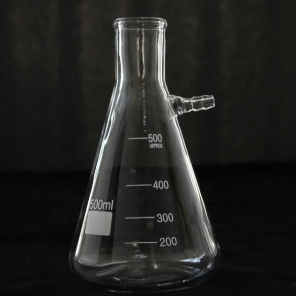 FILTERING FLASK, BUCHNER THICK WALL UPPER SIDE ARM TUBULATURE