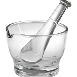 MORTAR AND PESTLE GLASS