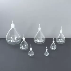 PYCNOMETER DENSITY BOTTLE, WITH ONE GROUND CAPILLARY STOPPER, HIGH BOROSILICATE GLASS