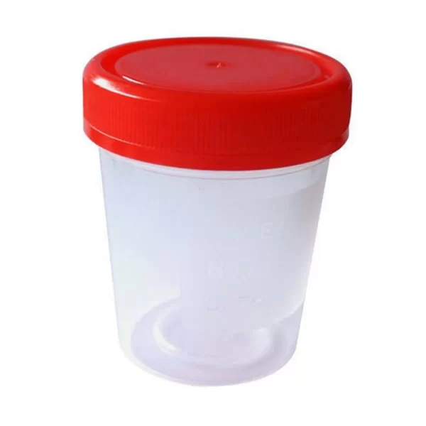 SAMPLE PLASTIC CONTAINER RED CAP - Image 2