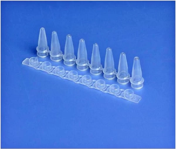 PCR TUBE 8-STRIP TUBE WITH LID STERILE 200PCS/BAG