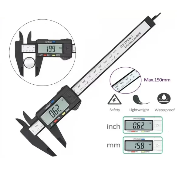 DIGITAL CALIPER, CARBON FIBER