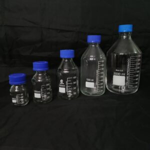 REAGENT BOTTLE WITH BLUE SCREW CAP ( CLEAR ) - Image 3
