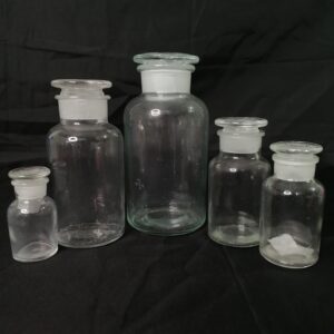 REAGENT BOTTLE WIDE MOUTH GLASS COVER  ( CLEAR )