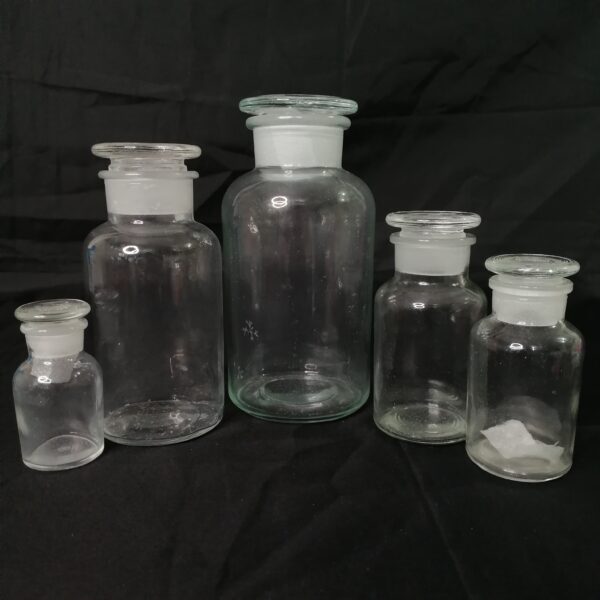 REAGENT BOTTLE WIDE MOUTH GLASS COVER  ( CLEAR )