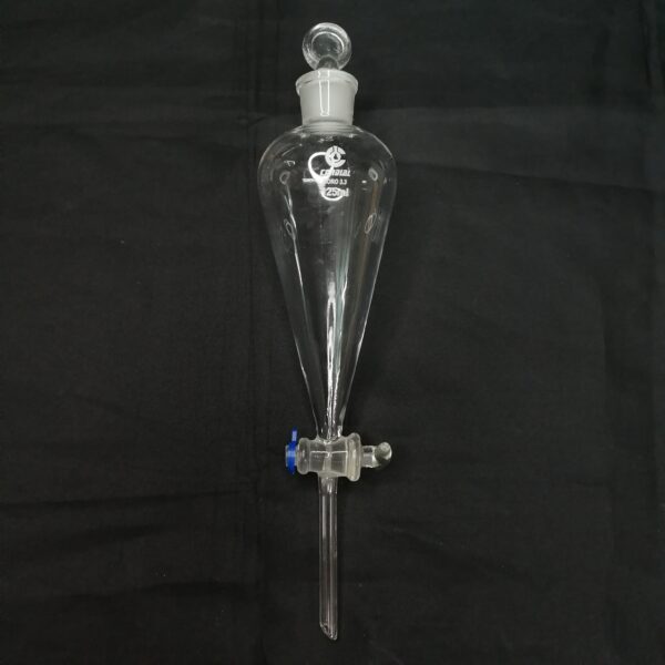 SEPARATORY FUNNEL, PEAR SHAPE GLASS STOPCOCK - Image 3