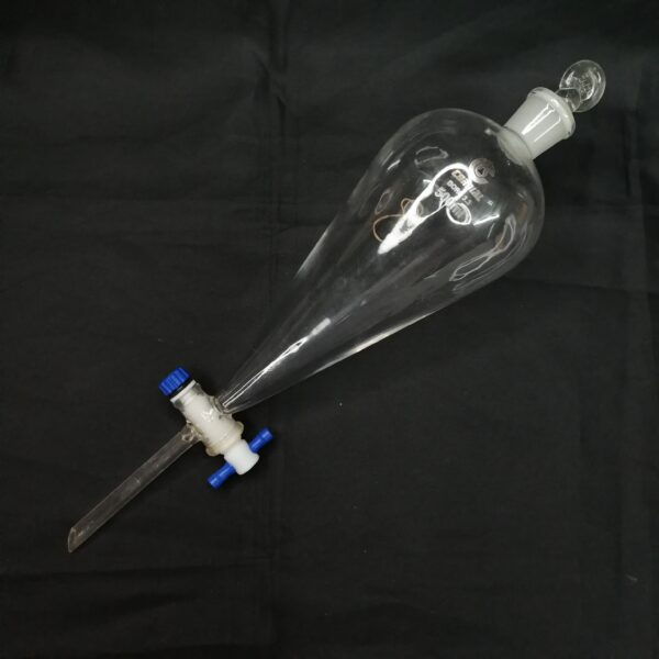 SEPARATORY FUNNEL, PEAR SHAPE PTFE STOPCOCK