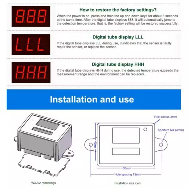 TEMPERATURE CONTROLLER MICROCOMPUTER DIGITAL ELECTRONIC TEMPERATURE CONTROLLER SWITCH FOR HATCHING SEEDLING