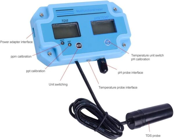 WATER QUALITY TESTER PH-2983 DIGITAL PH  LED AND TDS METER 2 IN 1