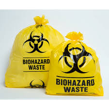 MEDICAL WASTE BAG YELLOW HDPE