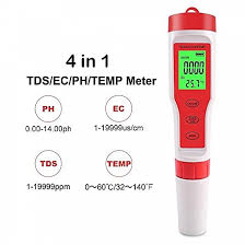 PEN TYPE PH METER - 4 IN 1 TDS/EC/PH/TEMPERATURE