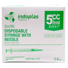 DISPOSABLE SYRINGE 5CC
