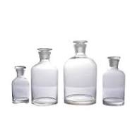 REAGENT BOTTLE NARROW MOUTH GLASS COVER  ( CLEAR )