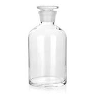 REAGENT BOTTLE NARROW MOUTH GLASS COVER  ( CLEAR )