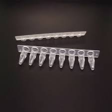 PCR TUBE 12-STRIP TUBE WITH LID STERILE 200PCS/BAG
