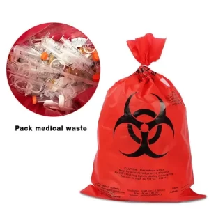 MEDICAL WASTE BAG RED HDPE 50PCS/PACK