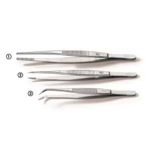 FORCEPS / TWEEZERS CURVED STAINLESS STEEL
