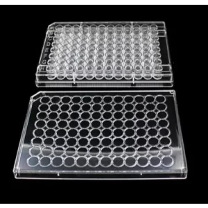 TISSUE CULTURE PLATE  WITH COVER V BOTTOM STERILE