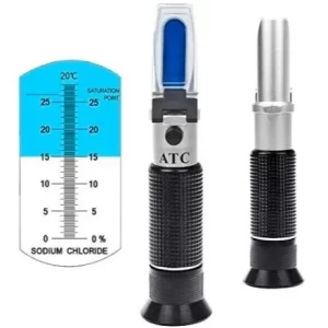 REFRACTOMETER HANDHELD WIDE-RANGE 0-90% BRIX REFRACTOMETER HONEY SUGAR CONTENT SPECIFIC MEASUREMENT TOOL USE OF SUGAR FOOD FRUIT BEVERAGES - Image 2