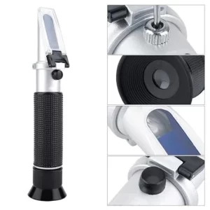 REFRACTOMETER HANDHELD SALINITY METER 0-100% SODIUM CHLORIDE CONCENTRATION