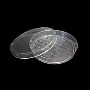 PETRI DISH PLASTIC GRIDDED STERILE 10PCS/PACK