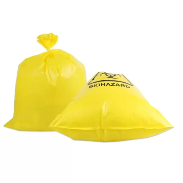 MEDICAL WASTE BAG YELLOW HDPE 50PCS/PACK - Image 3
