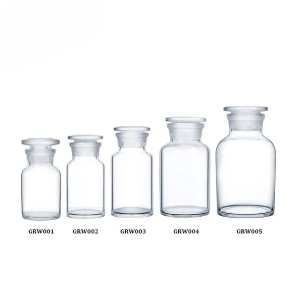 REAGENT BOTTLE WIDE MOUTH GLASS COVER  ( CLEAR ) - Image 2