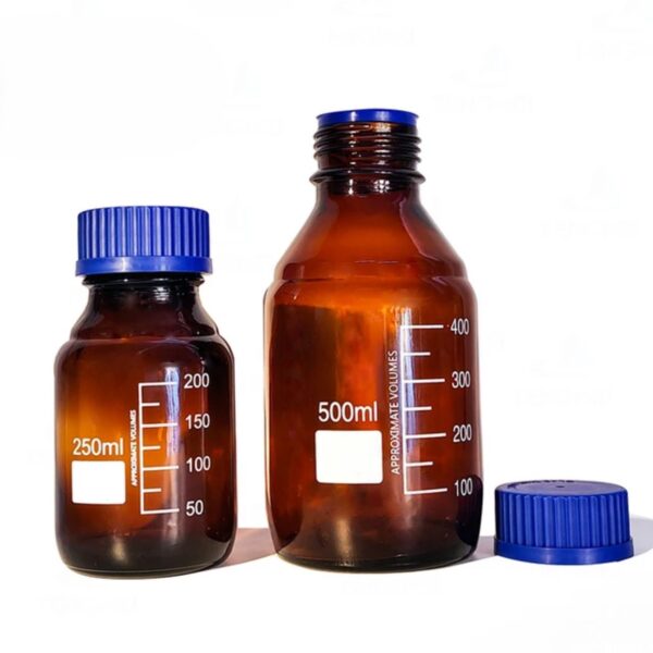 REAGENT BOTTLE WITH BLUE SCREW CAP ( AMBER ) - Image 3