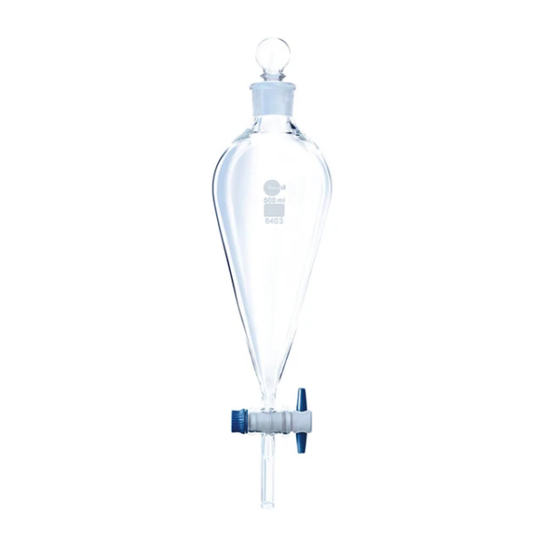 SEPARATORY FUNNEL, PEAR SHAPE PTFE STOPCOCK - Image 2