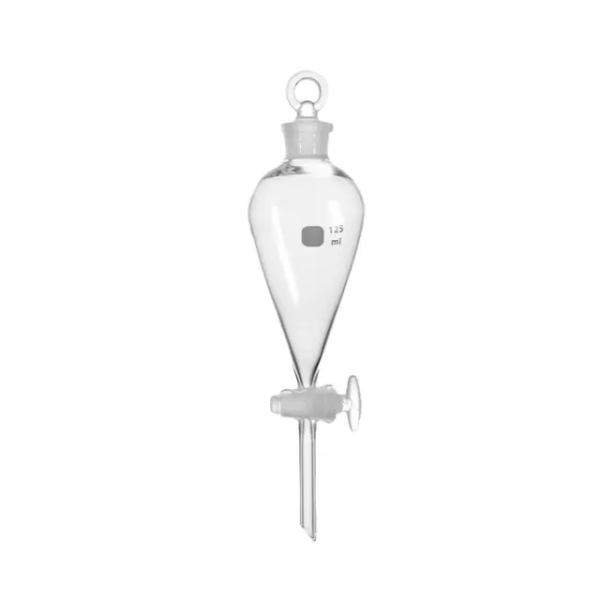SEPARATORY FUNNEL, PEAR SHAPE GLASS STOPCOCK - Image 3