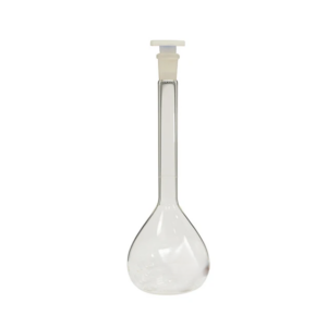 VOLUMETRIC FLASK  WITH PLASTIC STOPPER ( CLEAR )