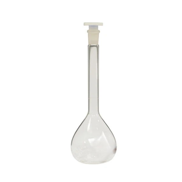 VOLUMETRIC FLASK  WITH PLASTIC STOPPER ( CLEAR ) - Image 3