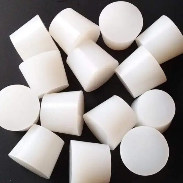 RUBBER STOPPER SOLID WHITE SHORT LENGTH