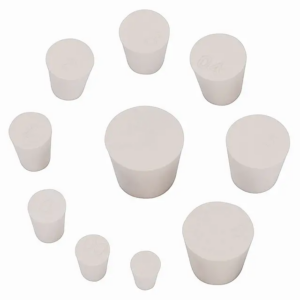 RUBBER STOPPER SOLID WHITE SHORT LENGTH