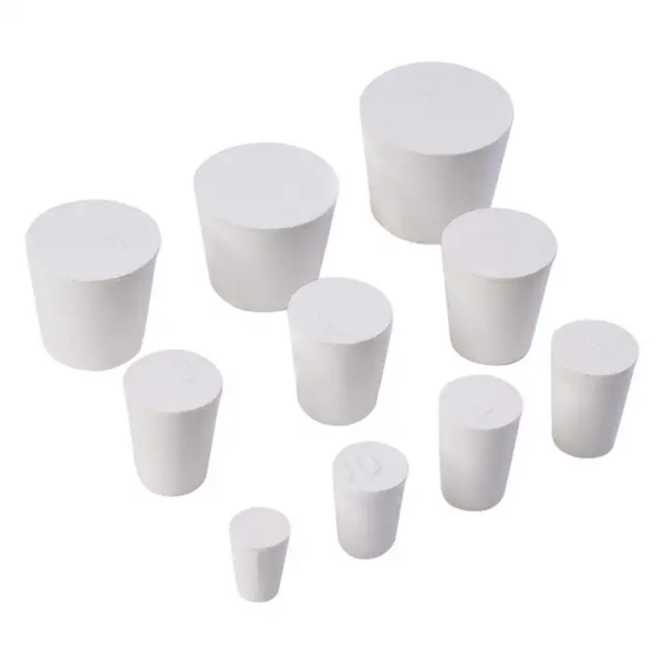 RUBBER STOPPER SOLID WHITE SHORT LENGTH - Image 2