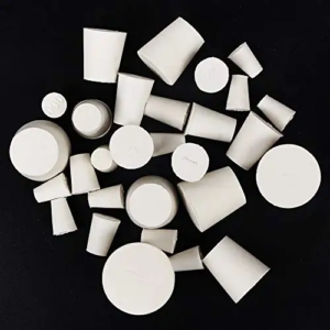 RUBBER STOPPER SOLID WHITE SHORT LENGTH