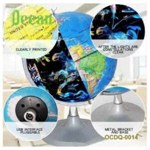 CELESTIAL AND TERRESTIAL GLOBE (2 IN 1)