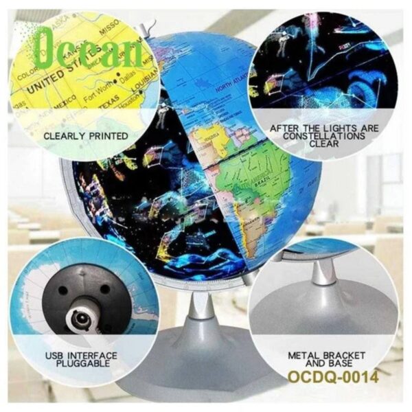 CELESTIAL AND TERRESTIAL GLOBE (2 IN 1)