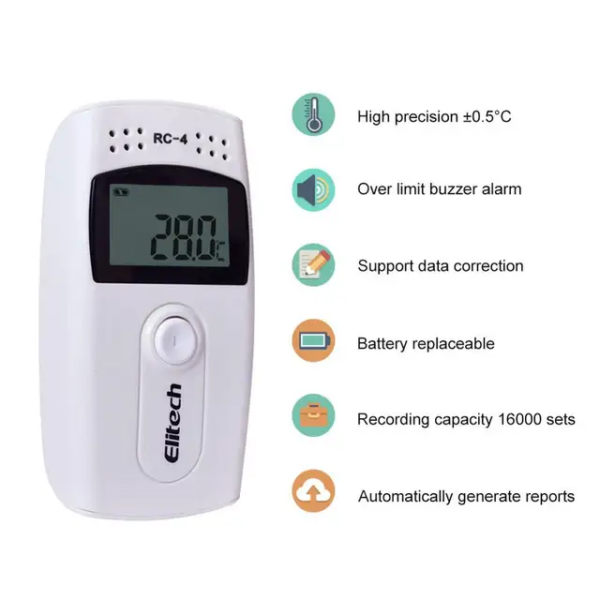 DATA LOGGER TEMPERATURE AND HUMIDITY RECORDER - Image 2