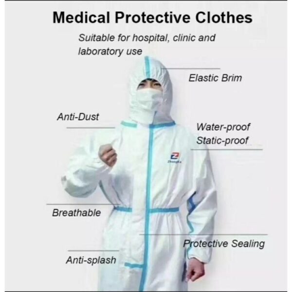 PPE SUIT MEDICAL GRADE PROTECTIVE COVERALL - Image 3